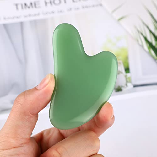 rosenice Gua Sha Facial Tools Guasha Tool Gua Sha Jade Stone Manual Massage Sticks for Jawline Sculpting and Puffiness Reducing for Face Body Relieve Muscle Tensions Reduce Festive Gifts - Morena Vogue