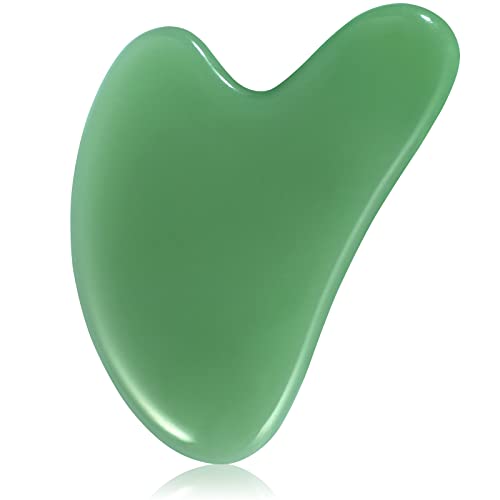 rosenice Gua Sha Facial Tools Guasha Tool Gua Sha Jade Stone Manual Massage Sticks for Jawline Sculpting and Puffiness Reducing for Face Body Relieve Muscle Tensions Reduce Festive Gifts - Morena Vogue