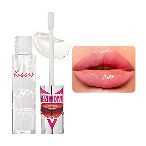 Ruby Kisses Plumping Lip Gloss – Hydrating, Voluminous, High-Shine, Cruelty-Free Lip Plumper, Smoothing, Instinct Lip Maximizer, 4 Colors, 0.15 FL oz. (CLEAR) - Morena Vogue