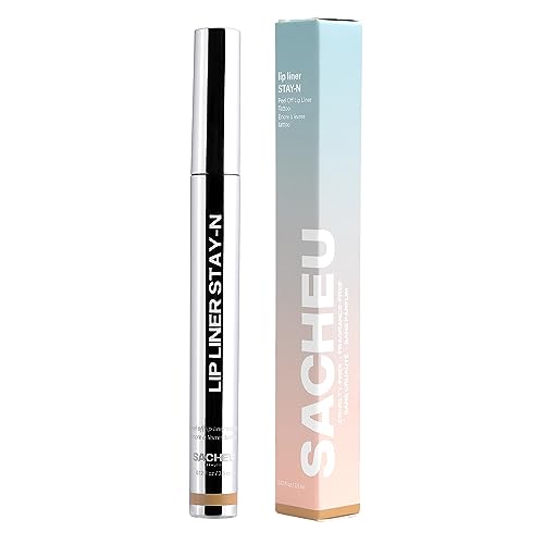 Sacheu Lip Liner Stay-N - Peel Off Lip Liner Tattoo, Peel Off Lip Stain, Long Lasting Lip Stain Peel Off, Infused with Hyaluronic Acid & Vitamin E, MUAH-ve - Morena Vogue