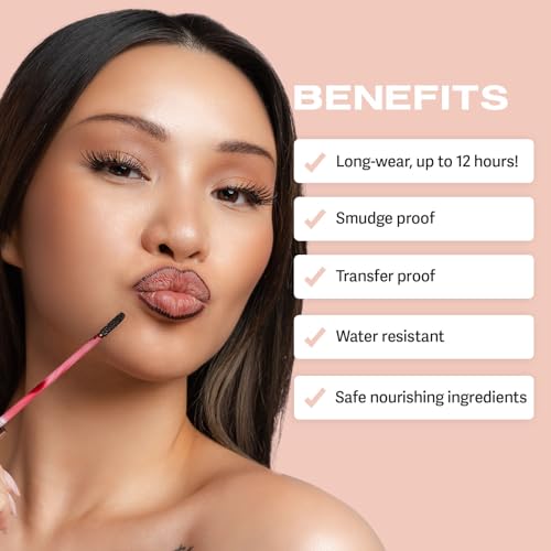 Sacheu Lip Liner Stay-N - Peel Off Lip Liner Tattoo, Peel Off Lip Stain, Long Lasting Lip Stain Peel Off, Infused with Hyaluronic Acid & Vitamin E, MUAH-ve - Morena Vogue