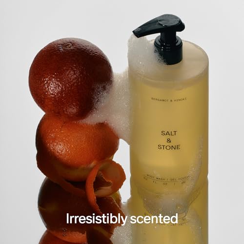 Salt & Stone Antioxidant-Rich Body Wash | Cleanse, Nourish & Soften Skin with Niacinamide & Hyaluronic Acid | Free From Parabens, Sulfates & Phthalates - Morena Vogue