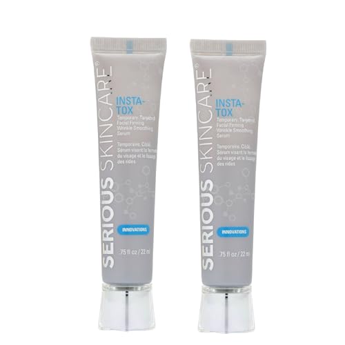 Serious Skincare INSTA-TOX Instant Wrinkle Smoothing Serum - Improves appearance of Fine Lines & Wrinkles -Temporarily Tightens Skin - Instant Line Filler - Two .75 oz. Tubes (2Pack) - Morena Vogue