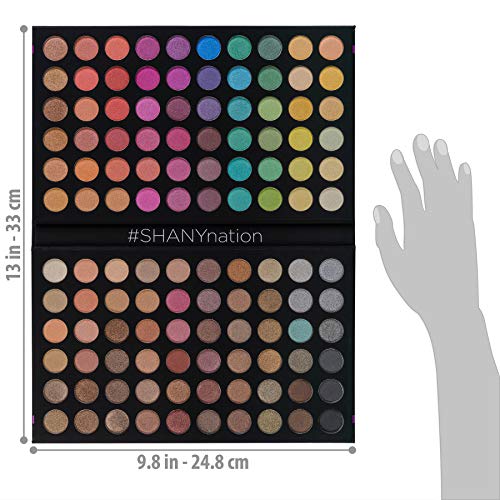 SHANY Ultimate Fusion - 120 Color Highly Pigmented Makeup Palette Long Lasting Blendable Natural Colors Eye shadow Palette Natural Nude and Neon Combination - Morena Vogue