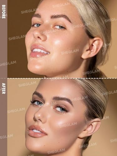 SHEGLAM Sun Sculpt Cool Toned Liquid Contour Stick Long Lasting Cream Bronzer Makeup - Soft Tan - Morena Vogue