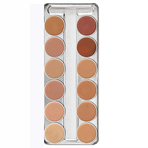 SHISHI Makeup Cover & Conceal Supra Base Palette Water & Sweat Proof, Long Lasting Dewy Finish Color Corrector, Concealer & Full Coverage Foundation 12 Shades (12 In 1) Cream Form - Morena Vogue