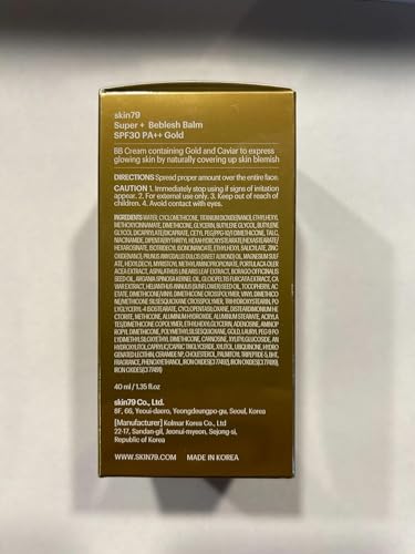 SKIN79 Gold BB Super Plus Beblesh Balm 40g 1 Pack - Morena Vogue