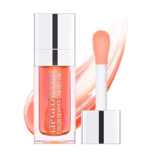 Sokgo Hydrating Lip Glow Oil, Plumping Lip Gloss, Moisturizing Lip Oil Gloss, Transparent Moisturizing Lip Balm, Natural Lip Plumper, Lip Plumper Gloss Make Lips Fuller and Moisturizing (Pink) - Morena Vogue