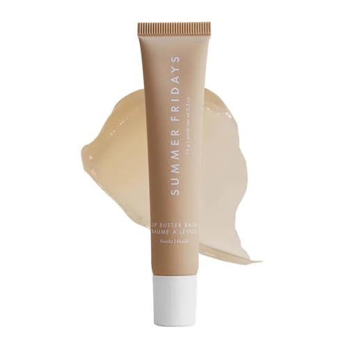 Summer Fridays Lip Butter Balm - Conditioning Lip Mask and Lip Balm for Instant Moisture, Shine and Hydration - Sheer-Tinted, Soothing Lip Care - Vanilla (.5 Oz) - Morena Vogue