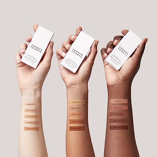 Summer Fridays Sheer Skin Tint - Tinted Moisturizer with Hyaluronic Acid - Helps Diminish Uneven Skin Tone - Sheer to Light Coverage - Shade 4 - Light-Medium with Neutral Olive Undertones (1 Fl Oz) - Morena Vogue