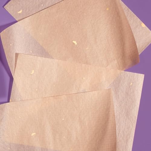 Tatcha Aburatorigami Blotting Papers: 100% Natural Abaca Leaf & Gold Flakes Absorb Excess Oil (40 Pack) - Morena Vogue