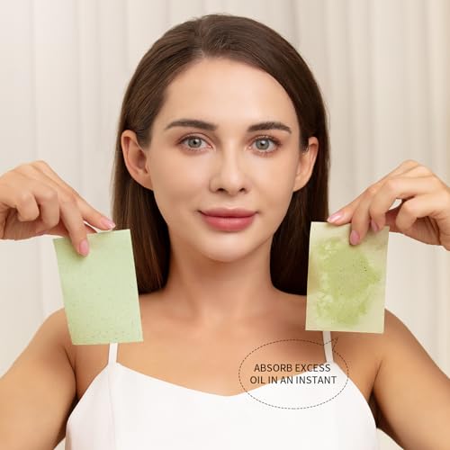 Teenitor 800 Counts Natural Green Tea Oil Control Film, Oil Absorbing Sheets for Oily Skin Care, Blotting Paper - Morena Vogue