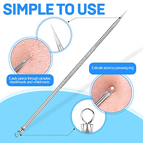 Teenitor Pimple Extractor Acne Treatment Surgical Grade Blackhead Comedone Removal 2-in-1 Popper Tool for Face Nose - Morena Vogue