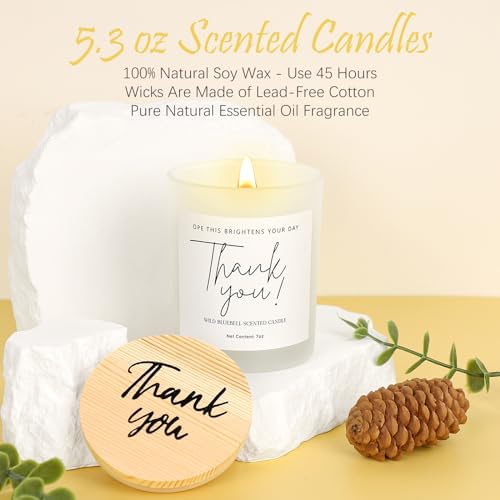 Thank You Gifts for Women, 8pcs Employee Appreciation Gifts Baskets for Women Thank You Farewell Gifts for Coworkers Teacher Boss Hostess Secretary Nurse Mom Pastor- Best Spa Gratitude Box w/Candle - Morena Vogue