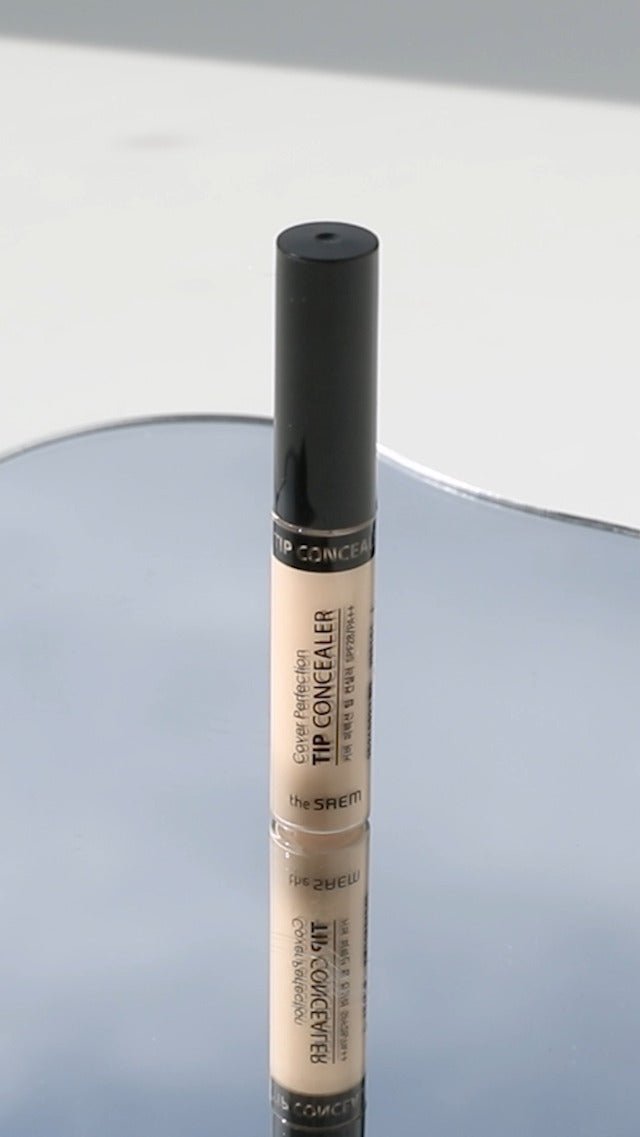 THE SAEM Cover Perfection Tip Concealer, Liquid Multi-Use Concealer, Full Coverage Makeup for Acne Dark Spots Dark Circles Hyperpigmentation and Blemishes, 0.2 fl. oz. (#1.5 Natural Beige) - Morena Vogue