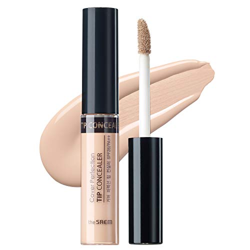 THE SAEM Cover Perfection Tip Concealer, Liquid Multi-Use Concealer, Full Coverage Makeup for Acne Dark Spots Dark Circles Hyperpigmentation and Blemishes, 0.2 fl. oz. (#1.5 Natural Beige) - Morena Vogue