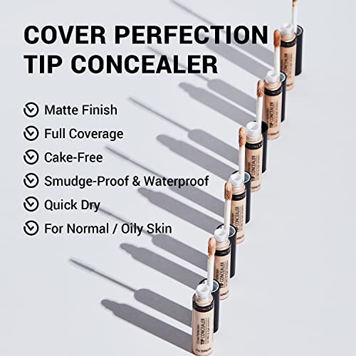 THE SAEM Cover Perfection Tip Concealer, Liquid Multi-Use Concealer, Full Coverage Makeup for Acne Dark Spots Dark Circles Hyperpigmentation and Blemishes, 0.2 fl. oz. (#1.5 Natural Beige) - Morena Vogue