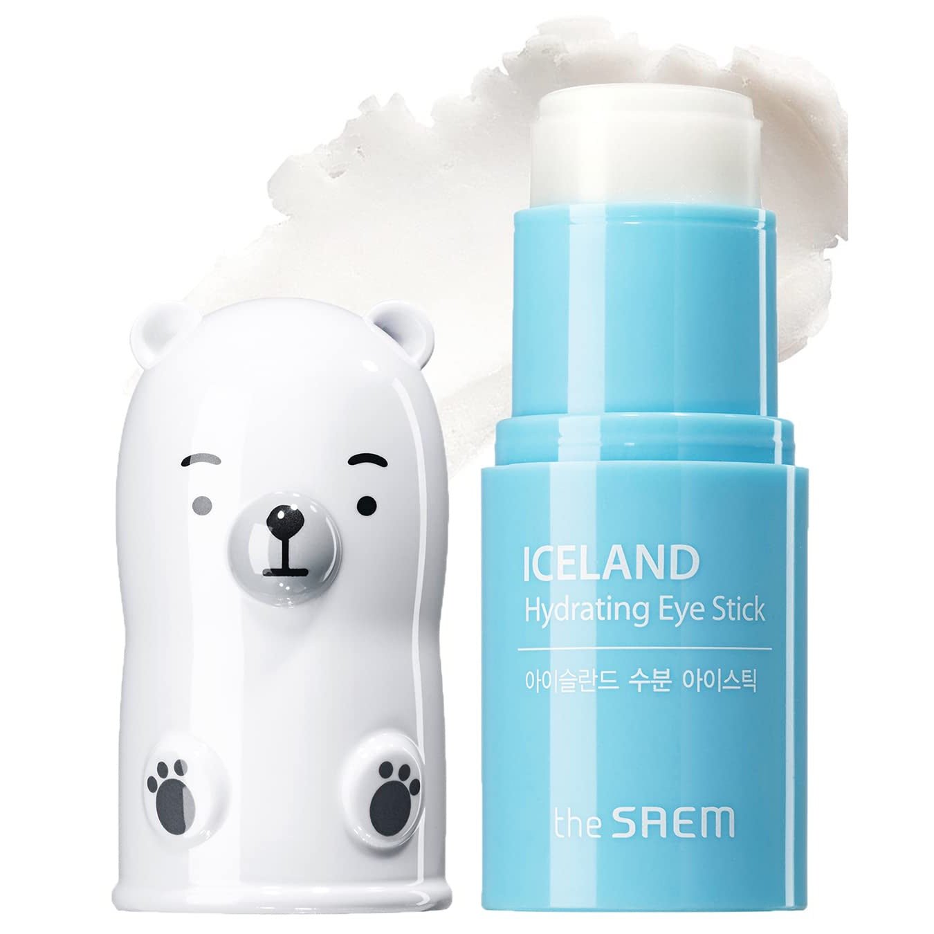 THESAEM Iceland Hydrating Eye Stick 0.24oz - Cooling Eye Balm for Dark Circles and Puffiness – Under Eye Treatment - Reduce Wrinkles and Moisturizing - Minimize Dark and puffy Eyes - Aqua Scent - Morena Vogue