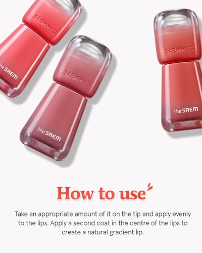 THESAEM Saemmy's Ade Shot Tint - Korean Lip Titnt, Water Gel Lip Stain with Plump Glowy Moisturizing Finish, Buildable Radiant Gloss, Long-Lasting Comfort, 0.1 fl.oz. (04 Violet Gin) - Morena Vogue