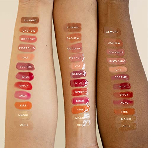 Tower 28 ShineOn MilkyLip Jelly, PISTACHIO, Non-Sticky Lip Gloss, Milky Nude Pink Vegan Lip Gloss, Moisturizing Apricot and Raspberry Seed Oil, Cruelty Free - Morena Vogue