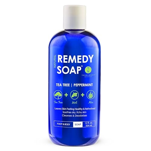 Truremedy Naturals Remedy Tea Tree Oil Body Wash - Body Wash That Helps Body Odor, Ringworm, & Skin Irritations - Tea Tree Soap Body Wash (1 pk, 12 oz) - Morena Vogue