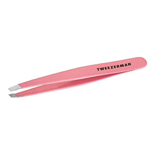 Tweezerman Exclusive Dusty Rose Slant Tweezer - Hair Removal Tweezers, Stainless Steel - Morena Vogue