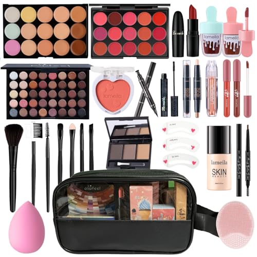 TZACDNB Makeup Kits,Complete Professional Makeup Kit,Makeup Gift Set For Women,Makeup Kit for Girls,Makeup Sets For Women Full Kit,Makeup Set for Kids,Suitable for Beginners,Teens,Makeup Lovers - Morena Vogue