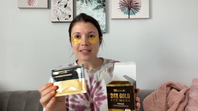 Under Eye Patches (30 Pairs), 24K Gold Under Eye Mask for Puffy Eyes, Dark Circles,Bags and Wrinkles with Collagen,Relieves Pressure and Reduces Wrinkles,Revitalises and Refreshes Your Skin - Morena Vogue