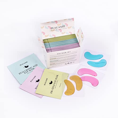 Under Eye Patches (30 Pairs) Gold Eye Mask and Hyaluronic Acid Eye Patches for puffy eyes,Rose Eye Masks for Dark Circles and Puffiness under eye treatment skin care products… - Morena Vogue