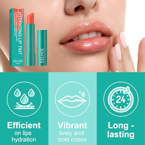 UPUPDAY Thrive Lip Tint Hydrating -Tinted Lip Balm Hydrating,Thrive Sheer Strength Hydrating Lip Tint Natural Ingredients Strong Moisturizing Lipstick, Non-Sticky And Long-Lasting (Muted Rose) - Morena Vogue