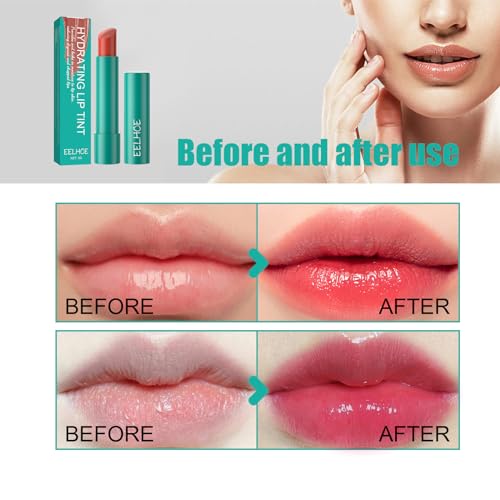 UPUPDAY Thrive Lip Tint Hydrating -Tinted Lip Balm Hydrating,Thrive Sheer Strength Hydrating Lip Tint Natural Ingredients Strong Moisturizing Lipstick, Non-Sticky And Long-Lasting (Muted Rose) - Morena Vogue