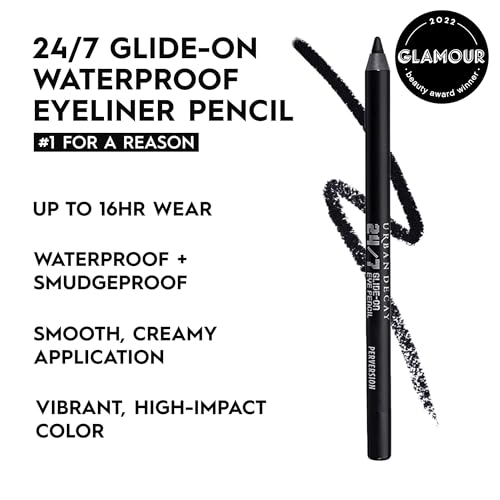 URBAN DECAY 24/7 Glide-On Waterproof Eyeliner Pencil - Smudge-Proof - 16HR Wear - Long-Lasting, Ultra-Creamy & Blendable Formula - Sharpenable Tip - Morena Vogue