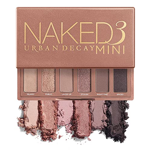 URBAN DECAY Naked3 Mini Eyeshadow Palette - Pigmented Eye Makeup Palette For On the Go - Ultra Blendable - Up to 12 Hour Wear - Morena Vogue