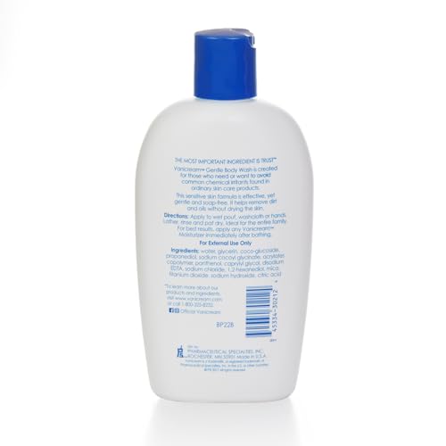 Vanicream Gentle Body Wash -12 fl oz - Formulated Without Common Irritants for Those with Sensitive Skin - Morena Vogue