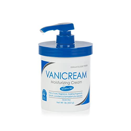 Vanicream Moisturizing Skin Cream with Pump Dispenser - 16 fl oz (1 lb) - Moisturizer Formulated Without Common Irritants for Those with Sensitive Skin - Morena Vogue