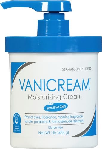 Vanicream Moisturizing Skin Cream with Pump Dispenser - 16 fl oz (1 lb) - Moisturizer Formulated Without Common Irritants for Those with Sensitive Skin - Morena Vogue