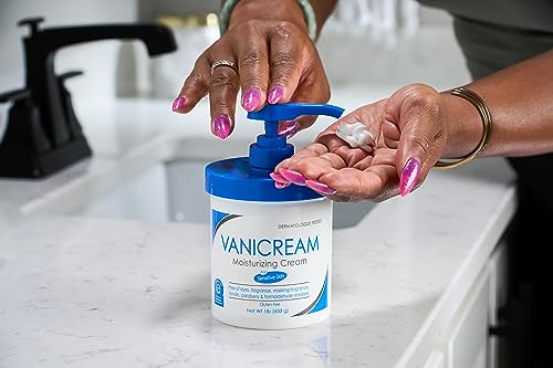 Vanicream Moisturizing Skin Cream with Pump Dispenser - 16 fl oz (1 lb) - Moisturizer Formulated Without Common Irritants for Those with Sensitive Skin - Morena Vogue