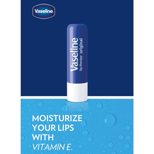 Vaseline Lip Therapy Care Original, Fast-Acting Nourishment, Ideal for Chapped, Dry, Cracked, or Damaged Lips, Lip Balm, 0.16 Ounce (Pack of 4) - Morena Vogue