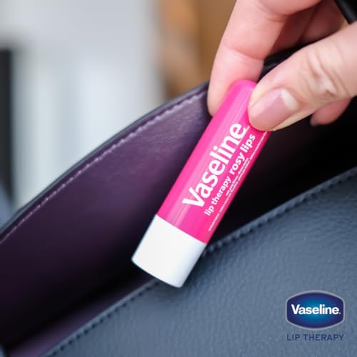 Vaseline Lip Therapy Care Rosy, Fast-Acting Nourishment, Ideal for Chapped, Dry, Cracked, or Damaged Lips, Lip Balm, 2-Pack of 2, 0.16 Oz Each, 4 Lip Balms - Morena Vogue