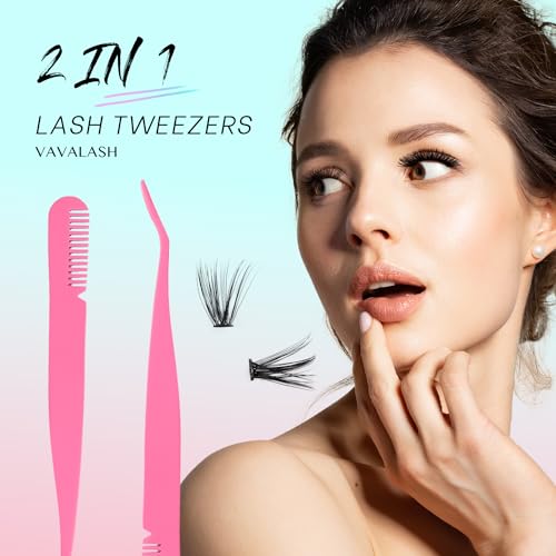 VAVALASH DIY Lash Extension Kit 280 Clusters Individual Lashes Kit 30D 40D 0.07D-10-16mm Lash Clusters, Lash Bond and Seal, Lash Tweezer for DIY Eyelash Extension at Home（Kit-30D+40D-0.07D-10-16MIX） - Morena Vogue