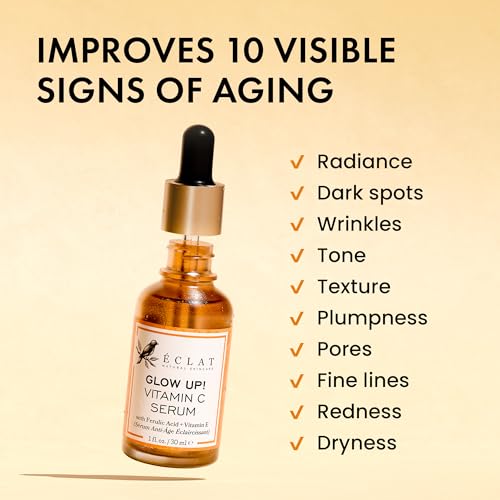 Vitamin C Face Serum - Dark Spot Remover Facial Serum, Vit C Serum with Hyaluronic Acid, Ferulic Acid, & Vit E - Anti Aging and Skin Brightening Serum, Pure Vitamin C Serum Skin Care - Morena Vogue