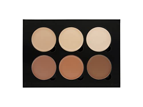 W7 Lift & Sculpt Cream Contour Kit - Concealing, Highlighting & Contouring Makeup Palette - Step-by-Step Instructions Included - Morena Vogue