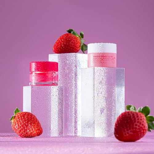 W7 Sweet Dreams Lip Scrub & Overnight Lip Mask Duo - 2Pcs Set - Strawberry Flavour - Exfoliate, Condition, Soothe & Hydrate - Morena Vogue