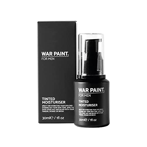 War Paint For Men Tinted Moisturizer & Light Foundation for Face - Vegan Friendly & Cruelty-Free - Natural Looking Makeup For Men - Fair Shade - 30ml - Morena Vogue