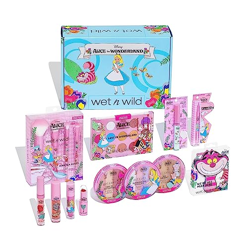 wet n wild Alice in Wonderland PR Box - Makeup Set with Versatile Brushes, Buildable & Blendable Palettes, Vibrant Colors, & Lip Glosses for Unique Looks, Cruelty-Free & Vegan - Morena Vogue