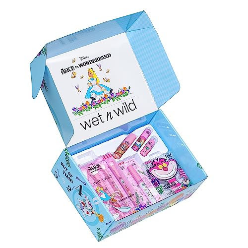 wet n wild Alice in Wonderland PR Box - Makeup Set with Versatile Brushes, Buildable & Blendable Palettes, Vibrant Colors, & Lip Glosses for Unique Looks, Cruelty-Free & Vegan - Morena Vogue