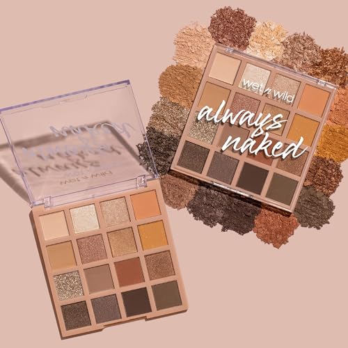 wet n wild Always Naked Palette, Nude Neutral Eye Makeup, Blendable, Warm And Cool Nude Pigments, Matte, Shimmer, Glitter, Creamy Smooth - Morena Vogue