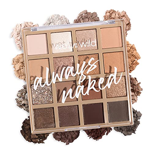 wet n wild Always Naked Palette, Nude Neutral Eye Makeup, Blendable, Warm And Cool Nude Pigments, Matte, Shimmer, Glitter, Creamy Smooth - Morena Vogue