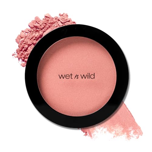 wet n wild Color Icon Blush, Effortless Glow & Seamless Blend infused with Luxuriously Smooth Jojoba Oil, Sheer Finish with a Matte Natural Glow, Cruelty-Free & Vegan - Pinch Me Pink - Morena Vogue