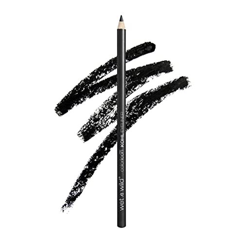 wet n wild Color Icon Kohl Eyeliner Pencil - Rich Hyper-Pigmented Color, Smooth Creamy Application, Long-Wearing Matte Finish Versatility, Cruelty-Free & Vegan - Baby's Got Black - Morena Vogue